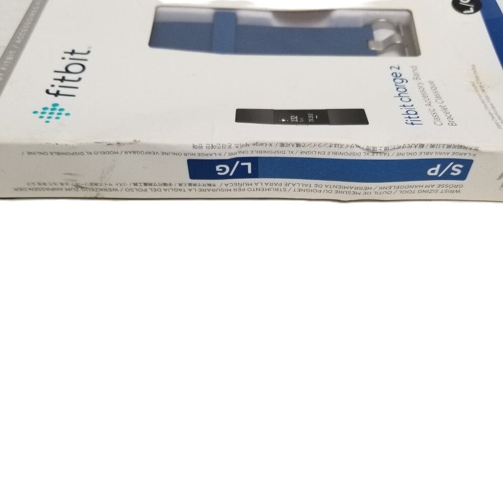Fitbit Charge 2 Classic Band Large Blue New In Box Accessory Replacement - Picture 5 of 7